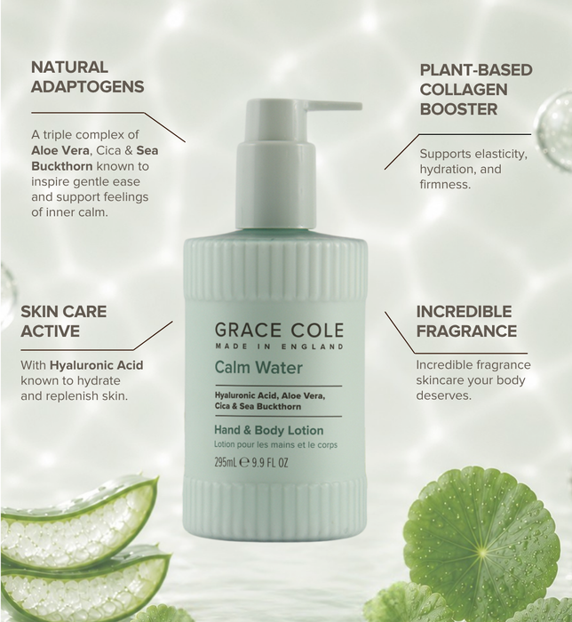 Calm Water. Hydrate & Replenish Hand & Body Lotion