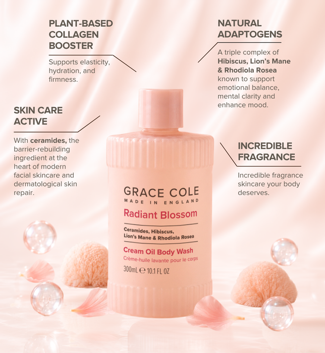 Radiant Blossom. Renew & Restore Cream Oil Body Wash