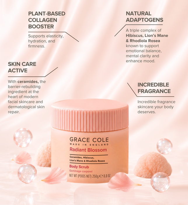 Radiant Blossom. Renew & Restore Body Scrub