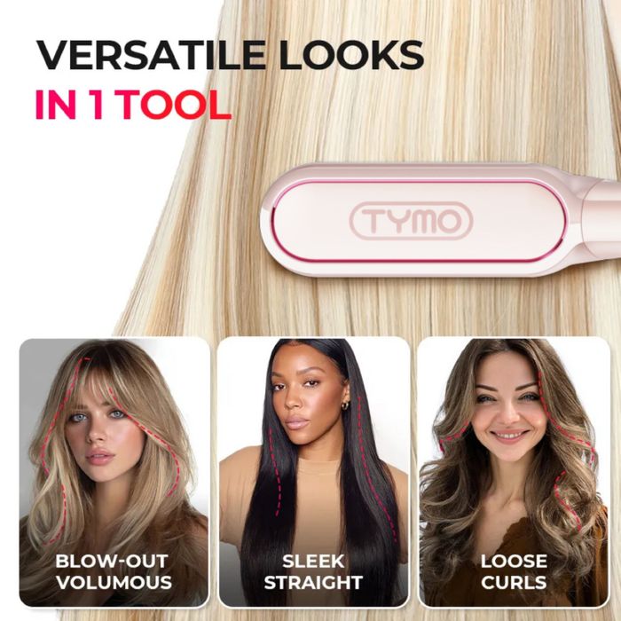 TYMO Flipro 2-in-1 Straightening Tool - Pink Shimmer