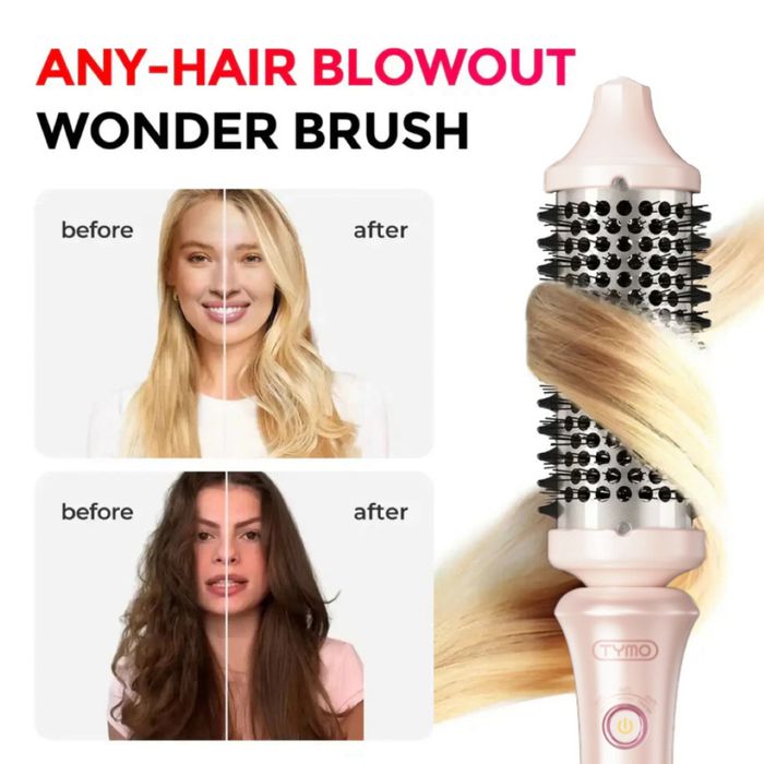 TYMO Stylux Thermal Styling Brush - Pink Shimmer