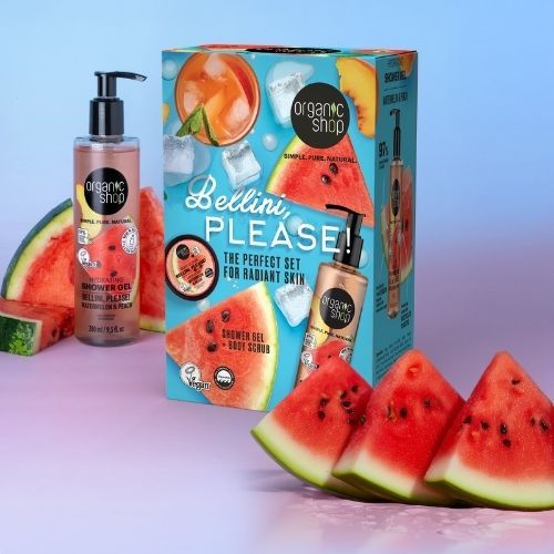 Organic Shop Bellini, please! Hydro Recipe Sweet & Juicy Body Care Duo (280ml+100ml)