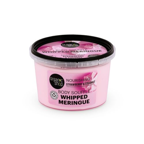 Organic Shop Whipped Meringue Body Souffle Nourishing Strawberry and Coconut (250ml)