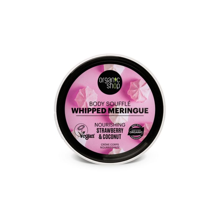 Organic Shop Whipped Meringue Body Souffle Nourishing Strawberry and Coconut (250ml)