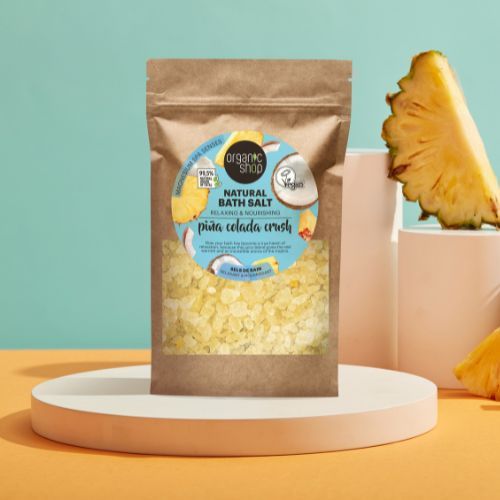 Organic Shop Pina Colada Crush Relaxing & Nourishing Natural Bath Salt (500g)