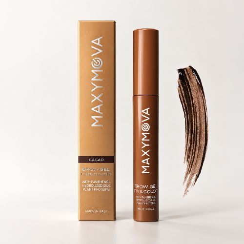 BROW GEL WITH COLOR FOR FULLER, DEFINED BROWS ALL DAY LONG. MAXYMOVA