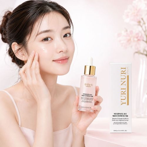 유리누리 YURI NURI Marine Collagen & Mucin Daily Anti-Ageing Serum 30ml