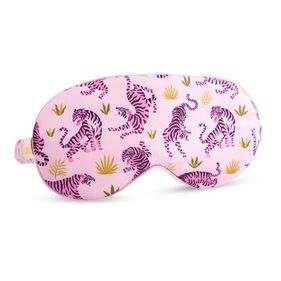 Satin Sleep Mask – Pink Tiger Print