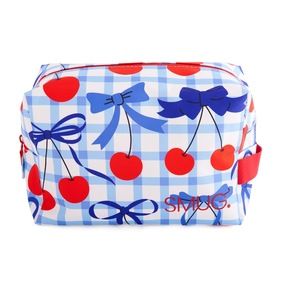 Wash Bag – Blue Cherries Print