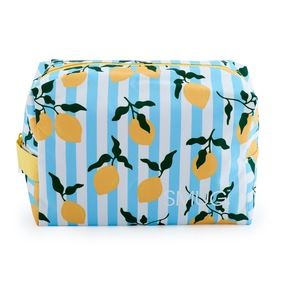 Wash Bag – Lemon Stripe Print