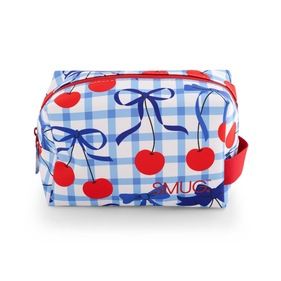 Toiletry Bag – Blue Cherries Print