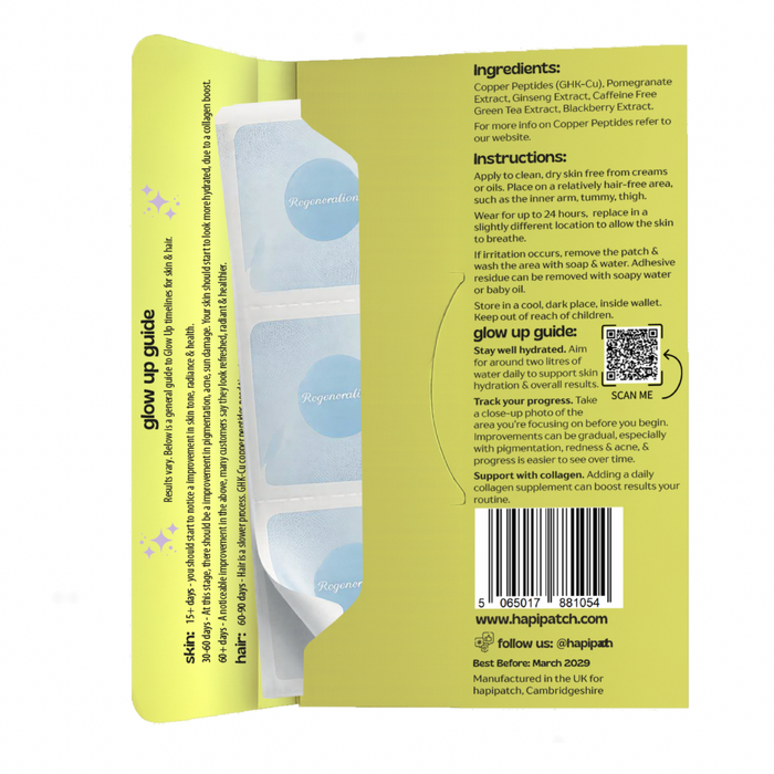 GLOW UP PEPTIDE PATCHES