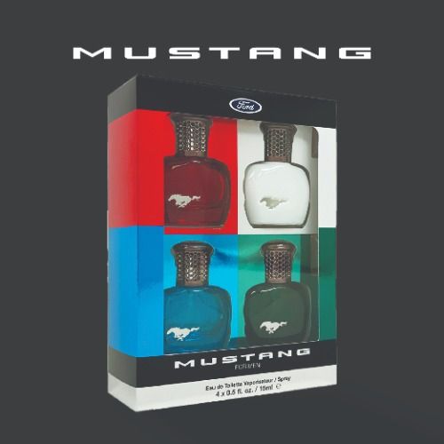 Ford Mustang Mini 4 Piece Fragrance Gift Set: Eau de Toilette 4 x 15ml