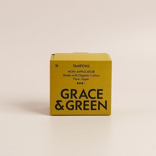 Organic Cotton Super Non-applicator Tampons