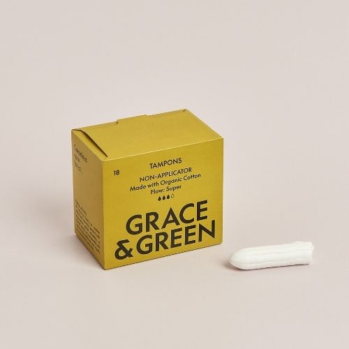 Organic Cotton Super Non-applicator Tampons