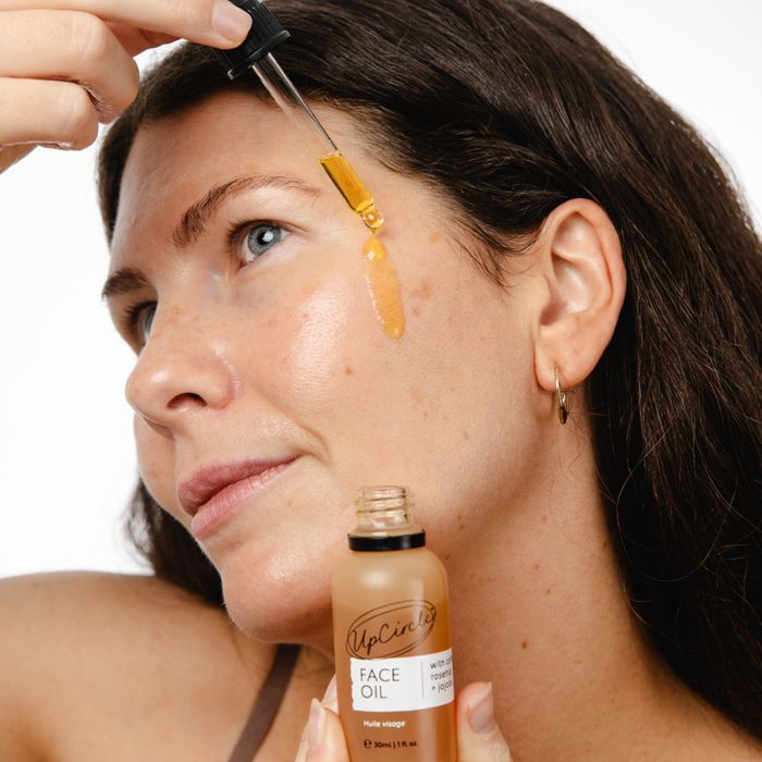 Organic Face Oil with Coffee, Rosehip + Jojoba