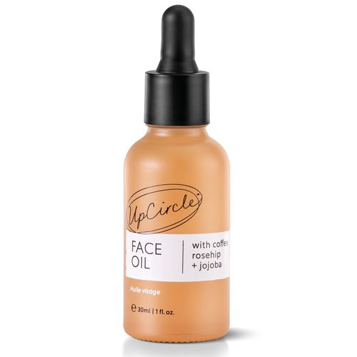 Organic Face Oil with Coffee, Rosehip + Jojoba