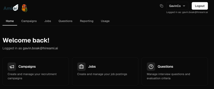 Ami AI: Instant Candidate Screening
