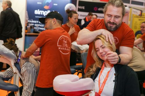 Massage & Relaxation Zone Helps Visitors Recharge During the Show