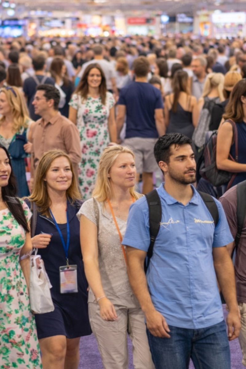 Crowded show floor at AesthetiX Live London Excel