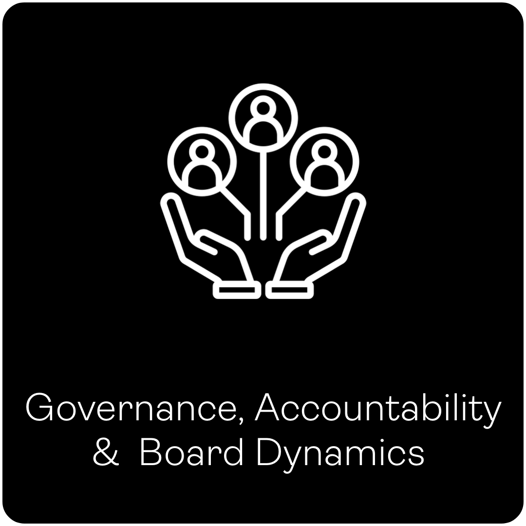 Governance, Accountability & Board Dynamics