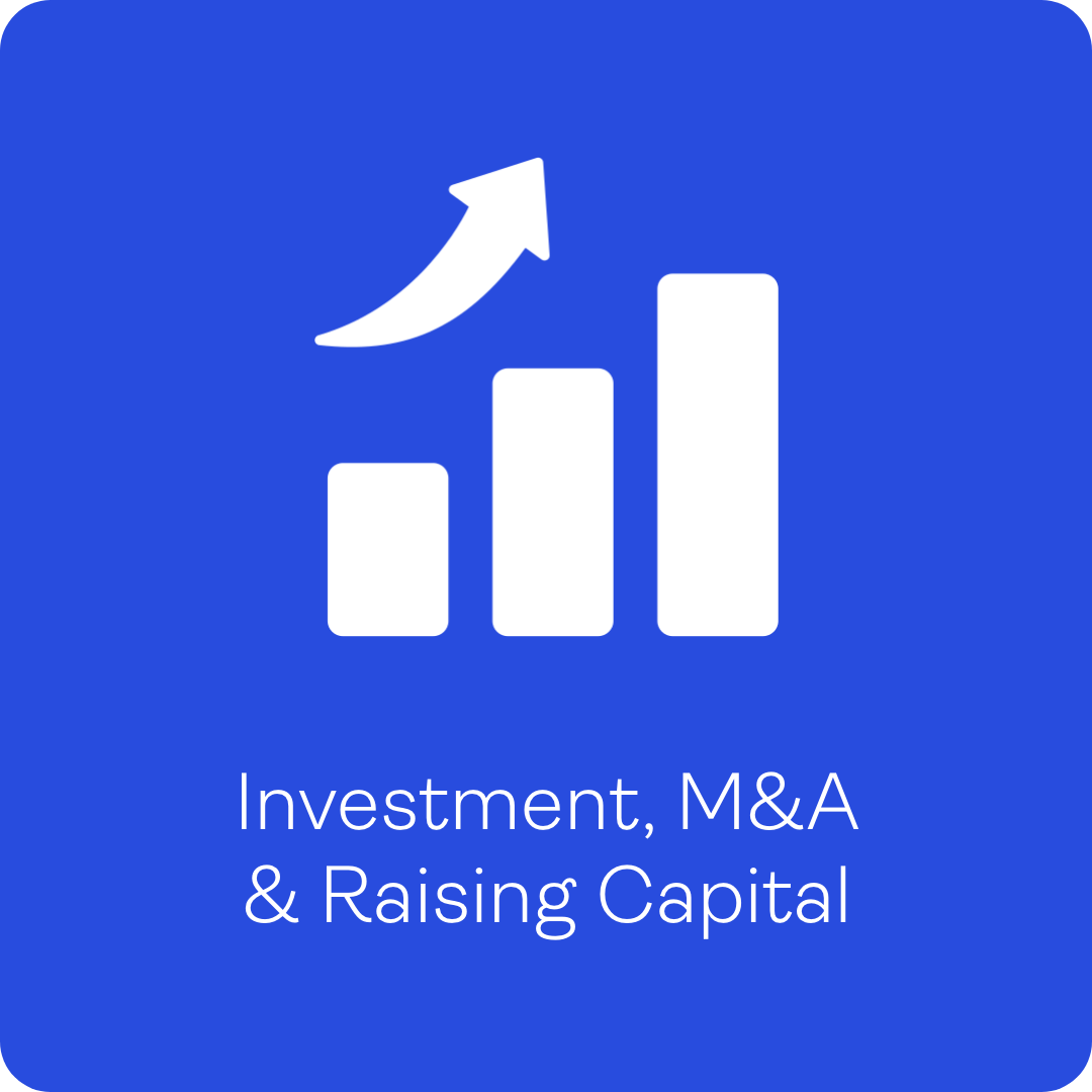 Investment, M&A and Raising Capital