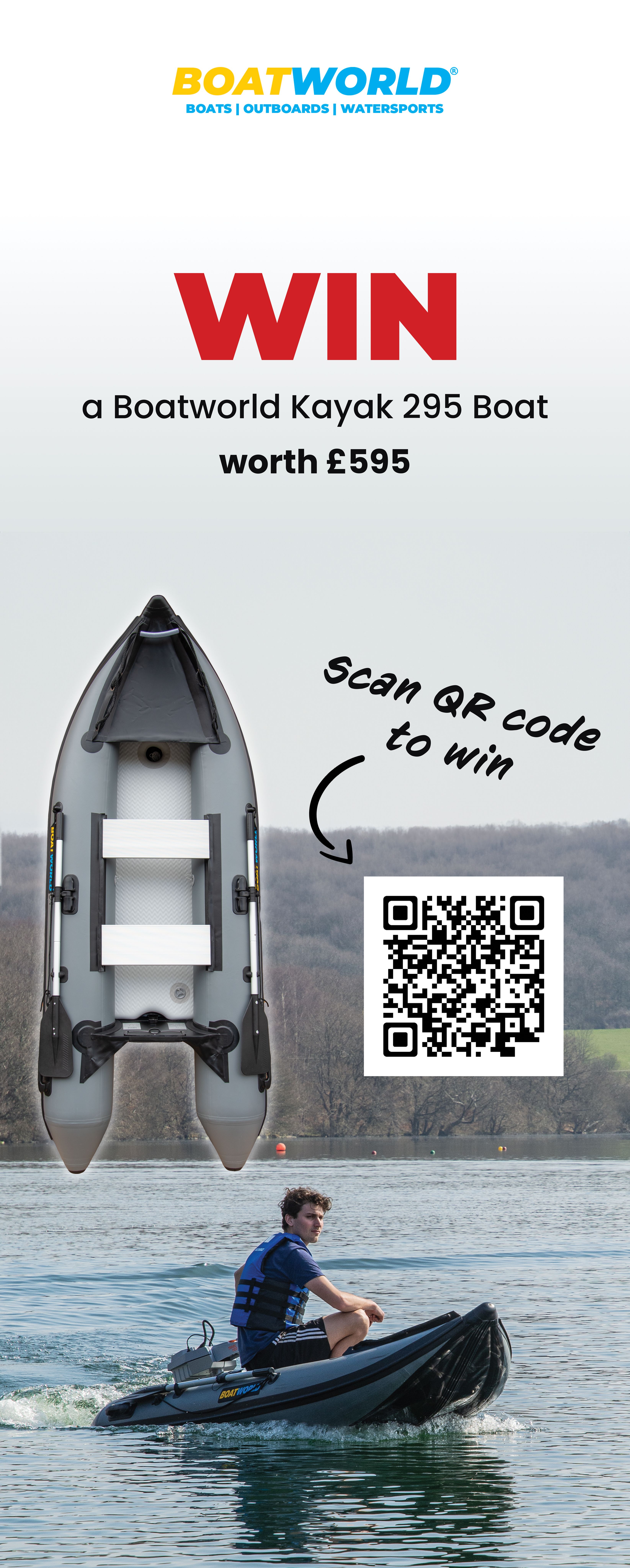 Win a Boatworld Kayak 295 boat worth £595 - Boatlife 2024