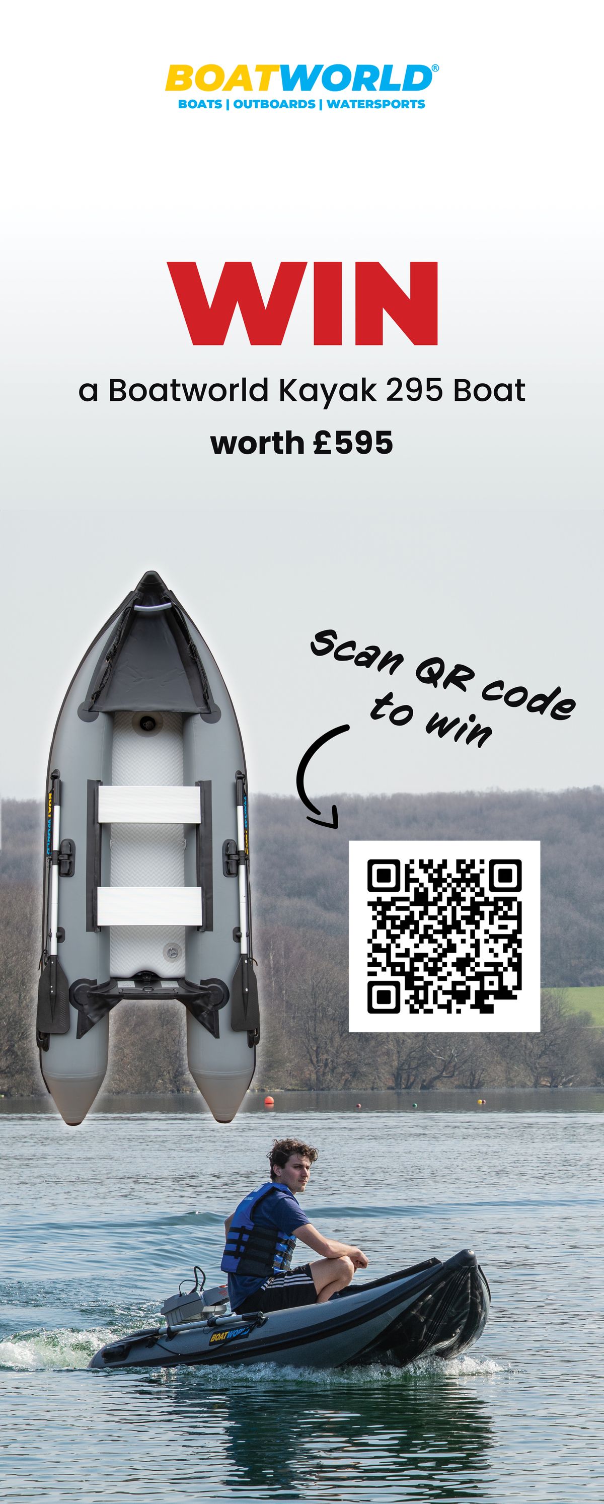 Win a Boatworld Kayak 295 boat worth £595