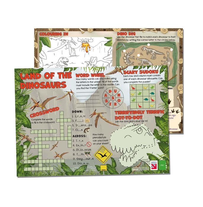 Land of the Dinosaurs Activity Sheets