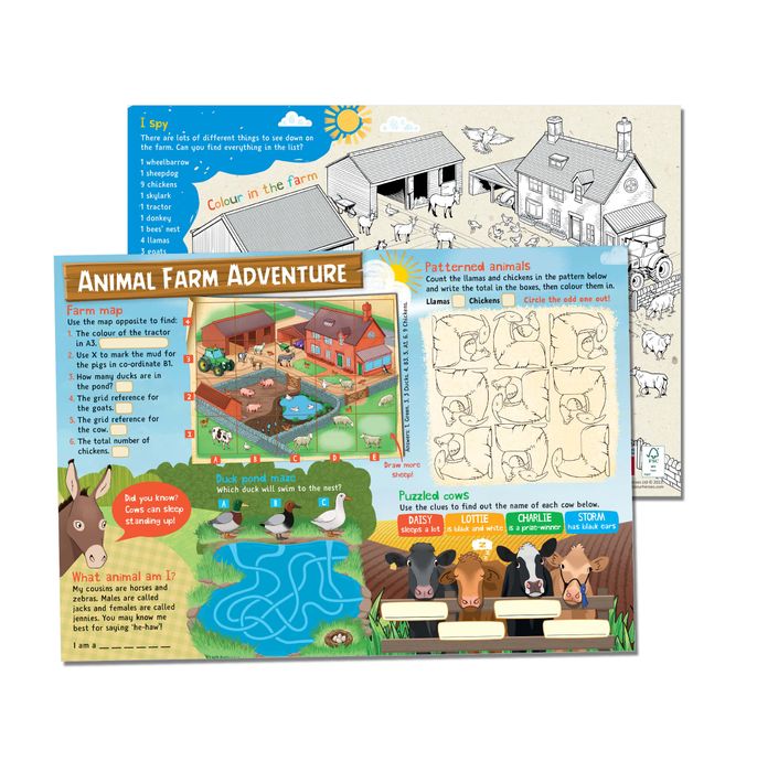 Animal Farm Adventure Activity Sheets