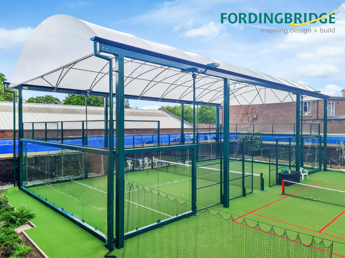 Padel Tennis Court Canopies Fordingbridge canopies, walkways, and sustainable buildings