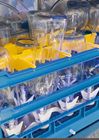 Bottle washing system for milk or drinks handles up to 640 bottles per hour