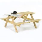Jersey 6 Seat Dip Treated Pine Picnic Table 140cm- Green Pine