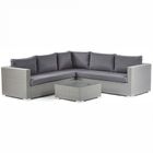 Oasis Rattan Corner Sofa & Glass Coffee Table Set- Hard Wearing Rattan Commercial Grade Furniture