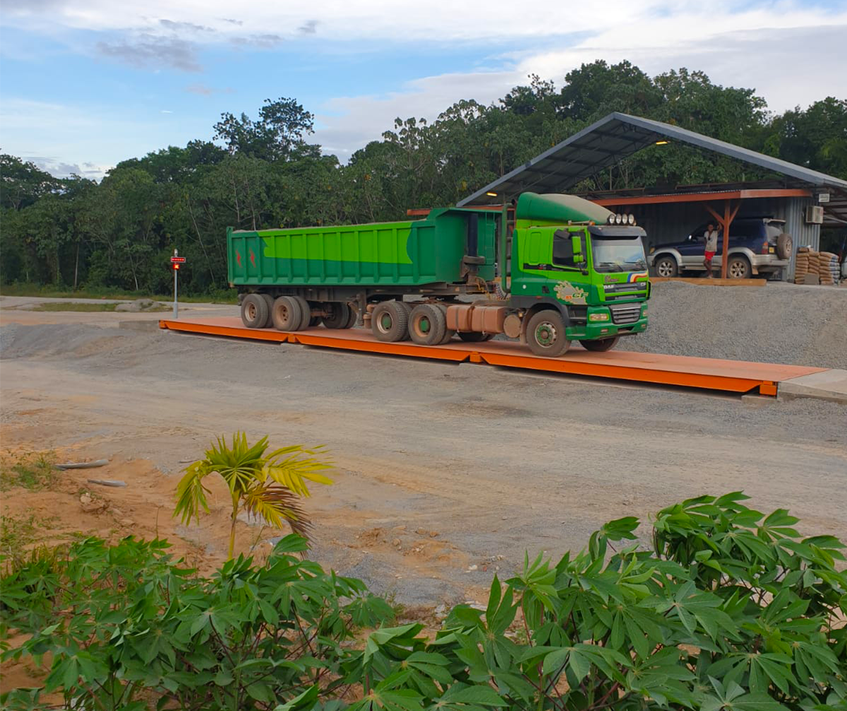 Full Size Weighbridge Installation at a Quarry in Suriname