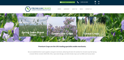 New Premium Crops Website