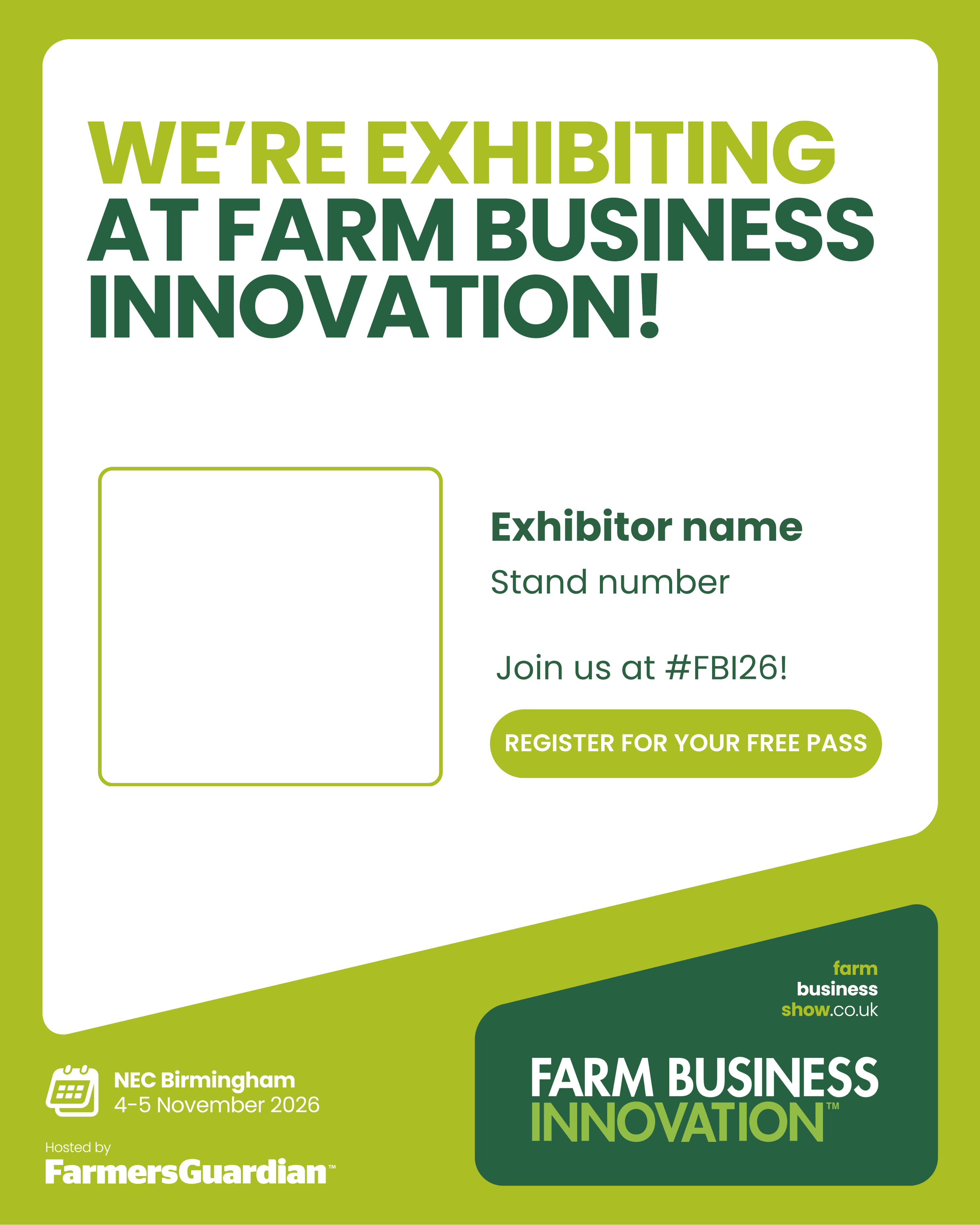Exhibitor Announcement - Instagram