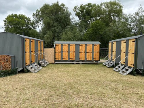 Shepherds Hut Washrooms - loos and showers