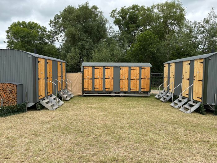 Shepherds Hut Washrooms - loos and showers
