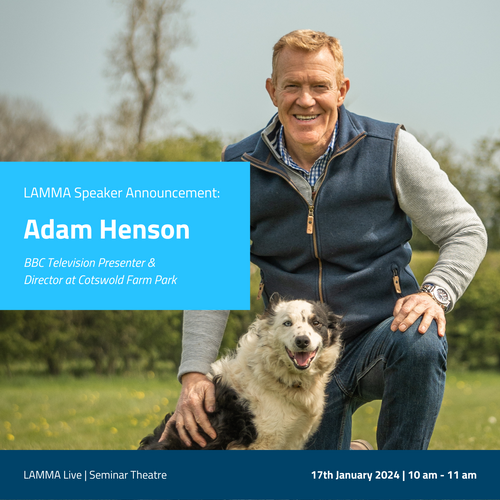 BBC Presenter & Farm Director Adam Henson joins LKAB Minerals as Guest Speaker at LAMMA 2024