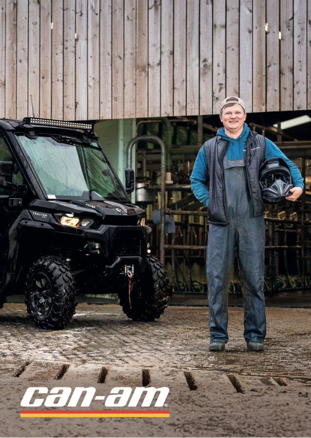 Can-Am brand ambassador Tom Pemberton to demonstrate the versatility, comfort, storage and supremacy of the ATVs and SSVs in its stable