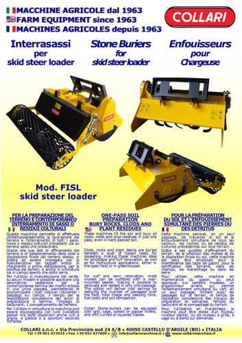 Stone Burier for Skid Steer