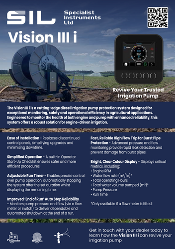 Vision III i Diesel Irrigation Pump Control Panel