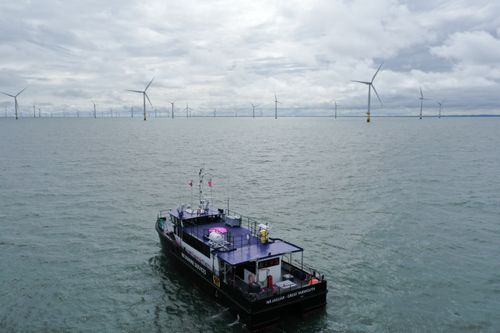 Octopus Fan Club members take a boat trip to Lincs wind farm