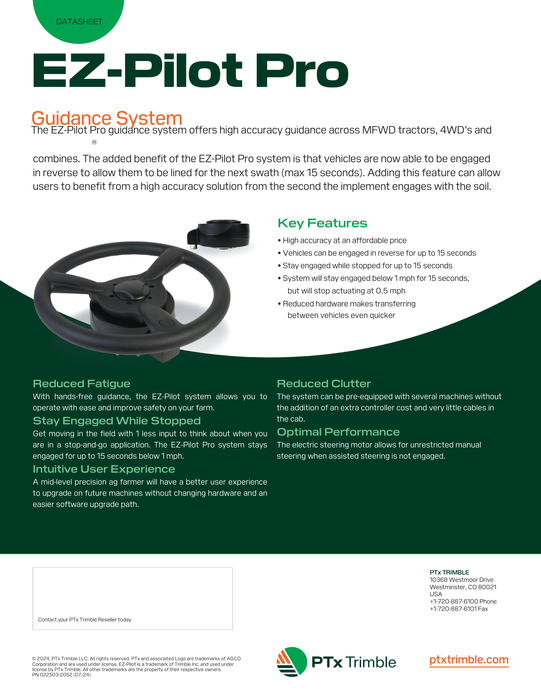 EZ Pilot Pro - Guidance System