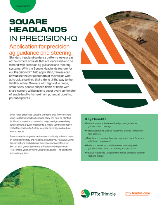 Square Headlands / New Precision-IQ Feature