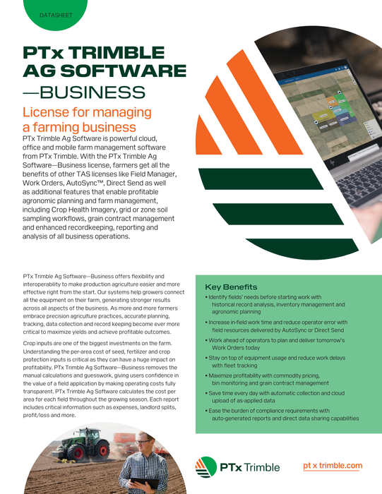 PTx Trimble Ag Software - Business