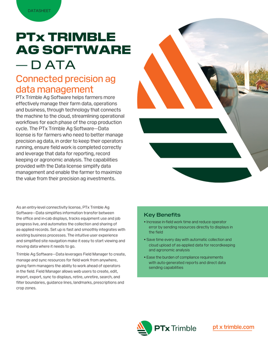 PTx Trimble Ag Software - Data