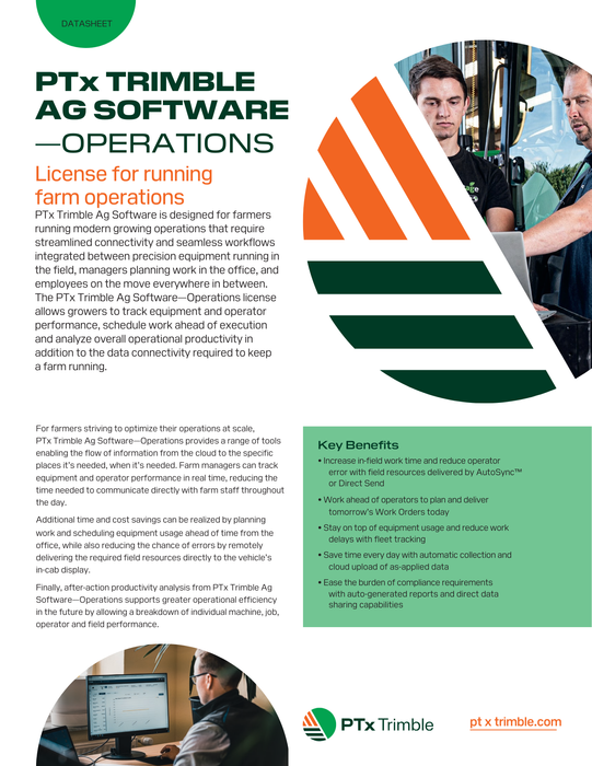 PTx Trimble Ag Software - Operations