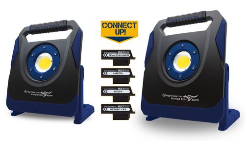 KangaStar 4500 & 6500 Work lights - Powered by Power tool batteries